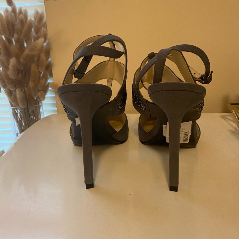 Nine West Gray Strappy Heels - Picture 7 of 10